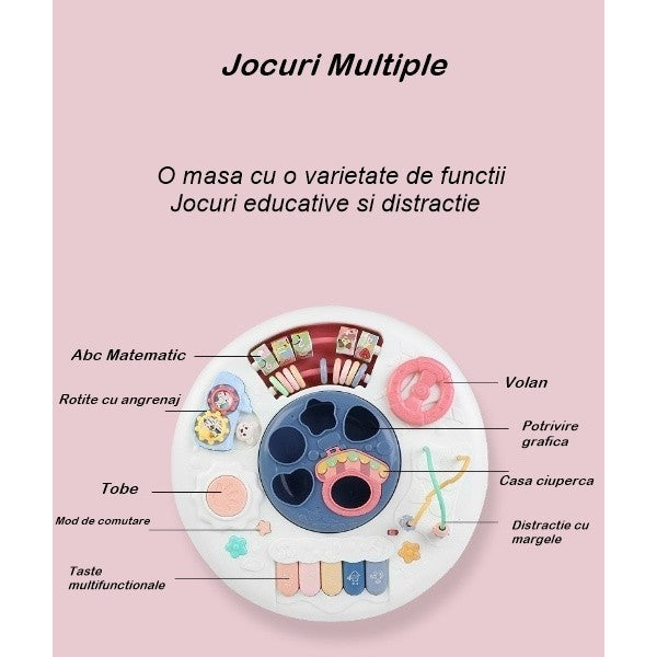 Masa Educativa Pentru Copii Cu Accesorii, Fara Margini Ascutite
