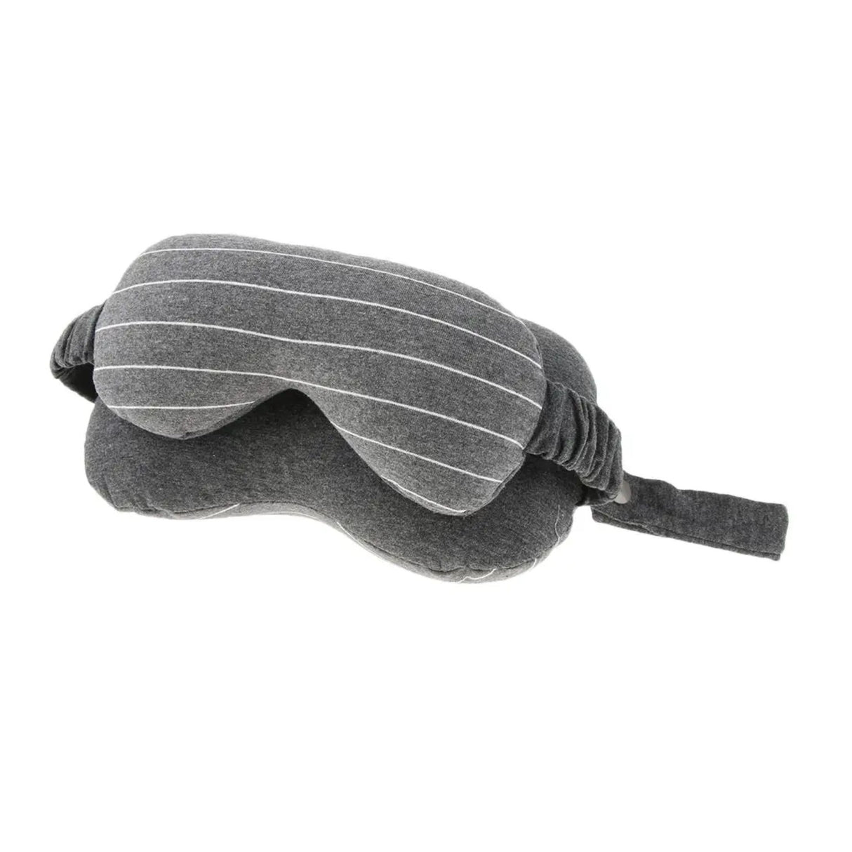 Masca De Dormit, 2 In 1, Cu Tetiera, Din Particule De Spuma Si Bumbac, Inchis - vivimall.ro