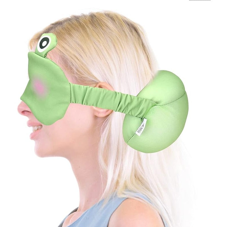 Masca De Dormit, 2 In 1, Cu Tetiera, Din Particule De Spuma Si Bumbac, - vivimall.ro