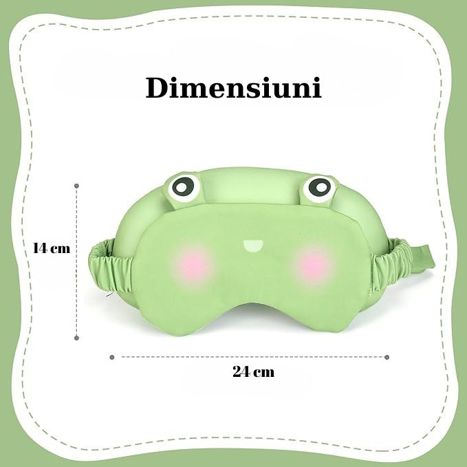 Masca De Dormit, 2 In 1, Cu Tetiera, Din Particule De Spuma Si Bumbac, - vivimall.ro
