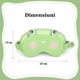 Masca De Dormit, 2 In 1, Cu Tetiera, Din Particule De Spuma Si Bumbac, - vivimall.ro