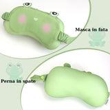 Masca De Dormit, 2 In 1, Cu Tetiera, Din Particule De Spuma Si Bumbac, - vivimall.ro