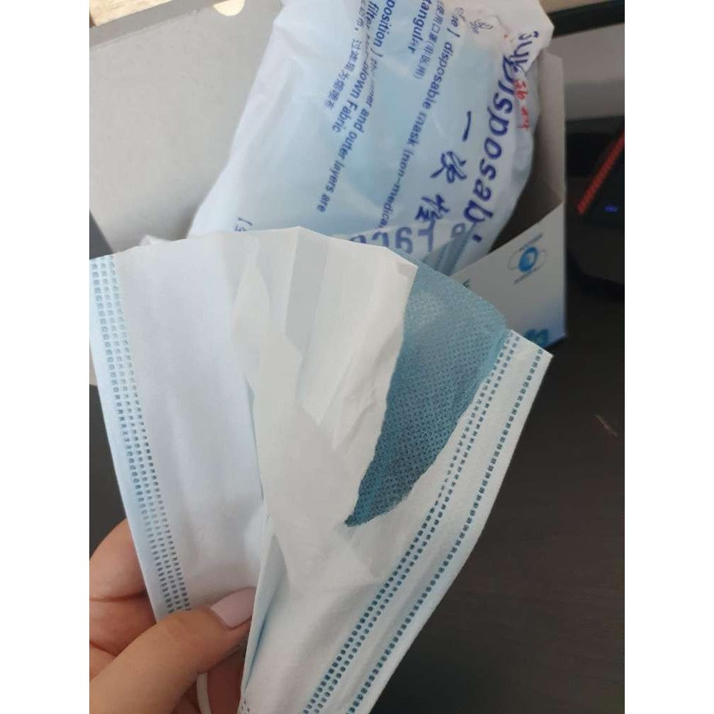 Masca Faciala 3 Straturi Si 3 Pliuri - 50 Bucati