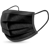 Masca faciala Vivimall, 3 straturi si 3 pliuri - 50 bucati, Negru - vivimall.ro