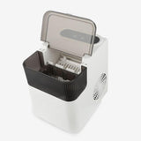 Masina de Facut Gheata, Vivimall, din ABS, 12 kg/24h, Capacitate 500 g, 2 Marimi, Portabil, 39 x 23 x 28 cm, Automata, Alb - vivimall.ro