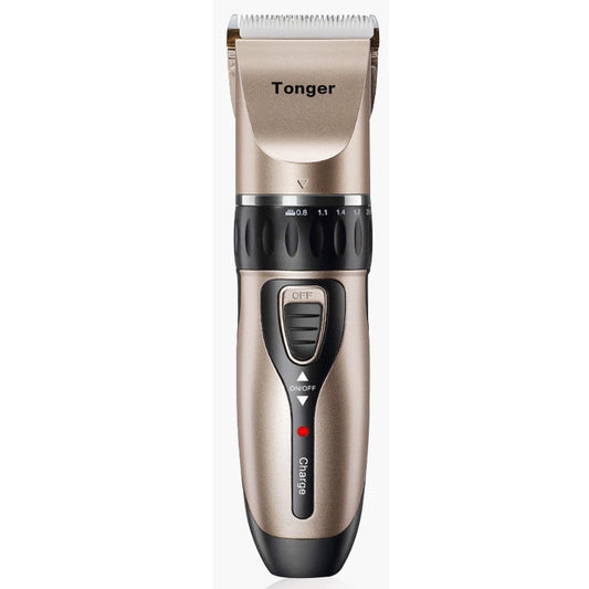 Masina De Tuns Bebelusi si Copii, Vivimall, Lame Cermice si Inox, Fara Fir, Functie Anti Taiere, Silentios, 50 W, 4 Accesorii, Incarcator USB, Gold Negru