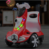 Masinuta Electrica Cu Telecomanda Pentru Copii, Roti Spate Rotire 360, 3- 6 Ani, Curea Siguranta, Baloane De Sapun, Lumini Si Sunete, Self Control Si Prin Telecomanda, Cu Pedale De Acceleratie Si Frana, Rosie - vivimall.ro