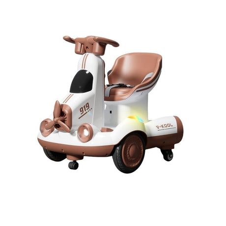 Masinuta Electrica, Pe 4 Roti, Cu Telecomanda, Lumini Led Si Muzica, +2 Ani, Inaltime Reglabila - vivimall.ro
