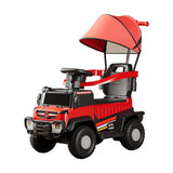 Masinuta Electrica, Pe 4 Roti, Cu Telecomanda Si Maner Detasabil, Cos De Depozitare, Lumini Led Si Muzica, +1 An, Greutate Portanta 40 Kg - vivimall.ro
