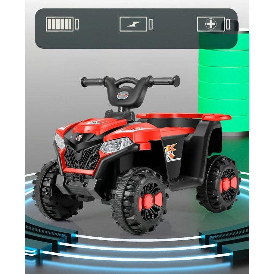 Masinuta Electrica Pe 4 Roti, Tip Atv, Cu Acumulator, Sistem Anti-Rasturnare, Sistem De Lumini Si Sunet, 2-5 Ani, Resigilat - vivimall.ro