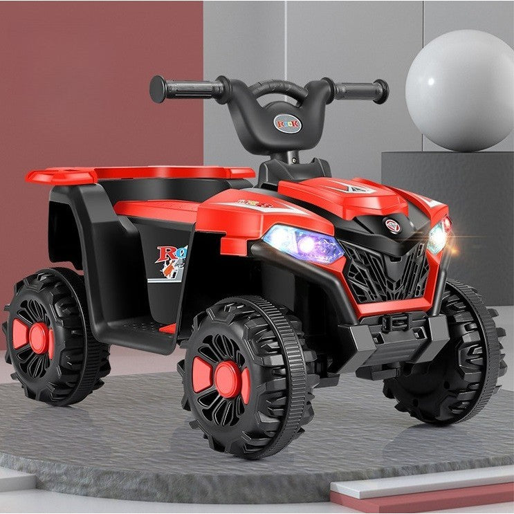 Masinuta Electrica Pe 4 Roti, Tip Atv, Cu Acumulator, Sistem Anti-Rasturnare, Sistem De Lumini Si Sunet, 2-5 Ani, Resigilat - vivimall.ro