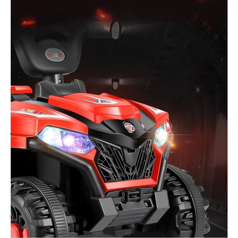 Masinuta Electrica Pe 4 Roti, Tip Atv, Cu Acumulator, Sistem Anti-Rasturnare, Sistem De Lumini Si Sunet, 2-5 Ani, Resigilat - vivimall.ro