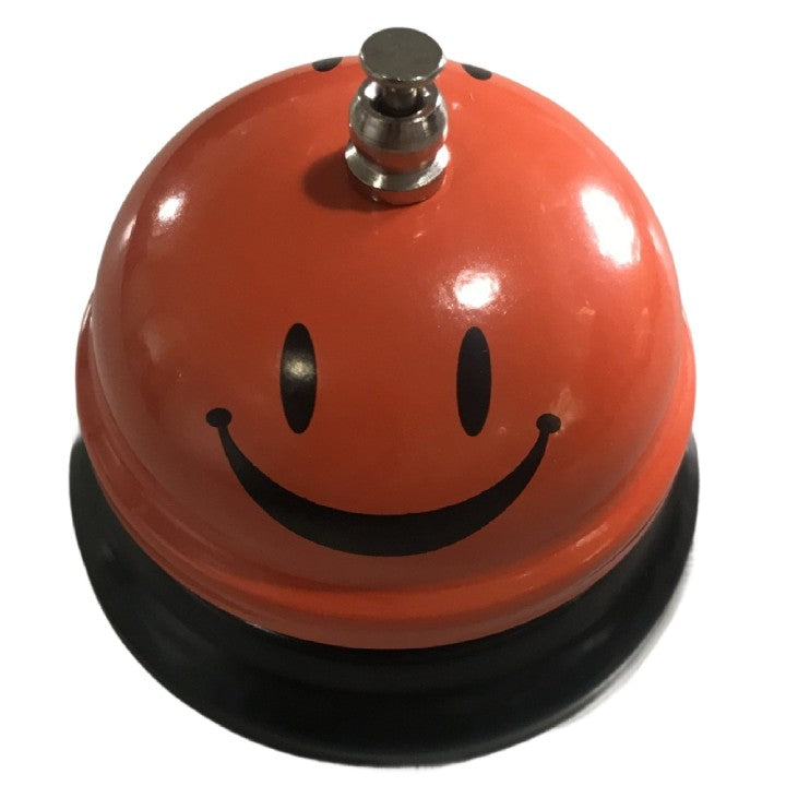 Clopotel Metalic Multifunctional, Cu Imprimeu Smiley Face, Receptie, Restaurant, Cafenele
