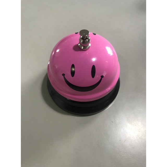 Clopotel Metalic Receptie Roz | SmileBell - vivimall.ro