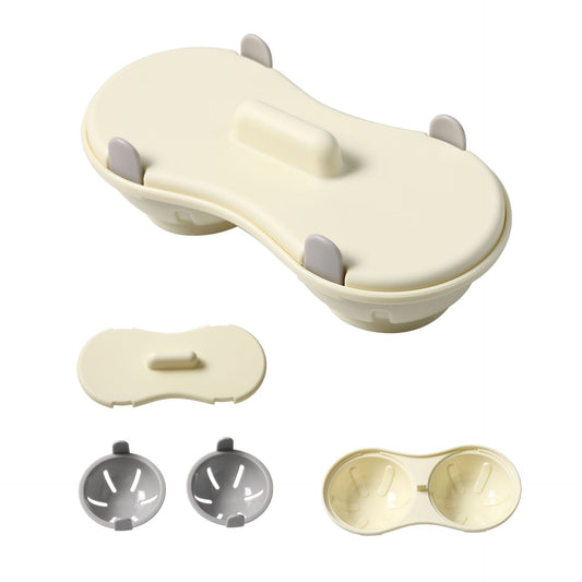 Recipient Dublu pentru Oua, Vivimall, din Plastic Vivimall, pentru Gatit la Microunde, 22 x 11.8 x 8 cm, Gri - vivimall.ro