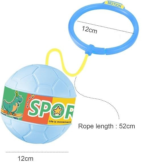 Minge Pentru Sarit, Tip Coarda Hula Hoop, Cerc 12 Cm, Coarda 52 Cm, Minge 12 X 11 Cm, Functie Iluminat, 4-6 Ani, Plastic - vivimall.ro