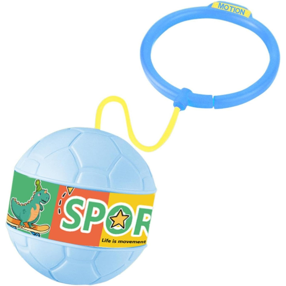 Minge Pentru Sarit, Tip Coarda Hula Hoop, Cerc 12 Cm, Coarda 52 Cm, Minge 12 X 11 Cm, Functie Iluminat, 4-6 Ani, Plastic - vivimall.ro