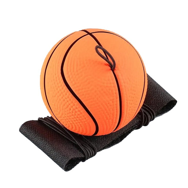 Minge saltăreață hiperelastică Space Moon Ball portocalie, diametru 66 mm, vedere frontală