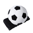 Minge saltăreață hiperelastică Space Moon Ball 66 mm, culoare alb-negru, vedere frontală cu detaliu suprafață