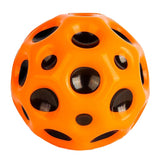 Minge saltăreață Space Moon Ball hiperelastică, diametru 66 mm, culoare portocaliu, vedere frontală