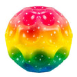 Minge saltăreață Space Moon Ball hiperelastică 66 mm, multicolor galben, vedere frontală