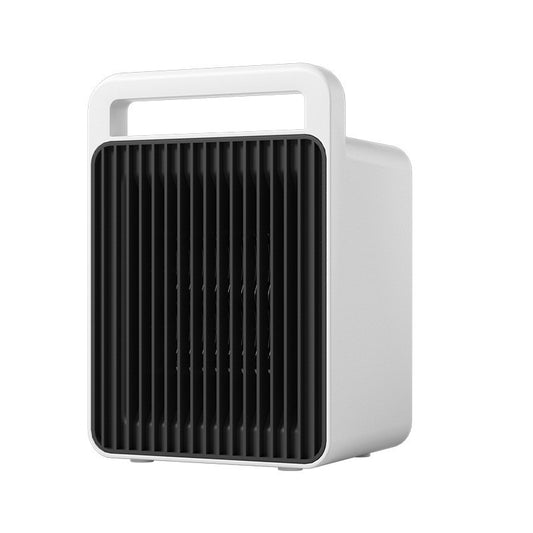 Mini Aeroterma, Flippy, Mini Radiator Electric, Putere 900 W, Buton cu 2 Trepte de Temperatura, Inchidere Automata, cu Maner de Prindere, 15x10.3x21 cm, Alb/ Negru