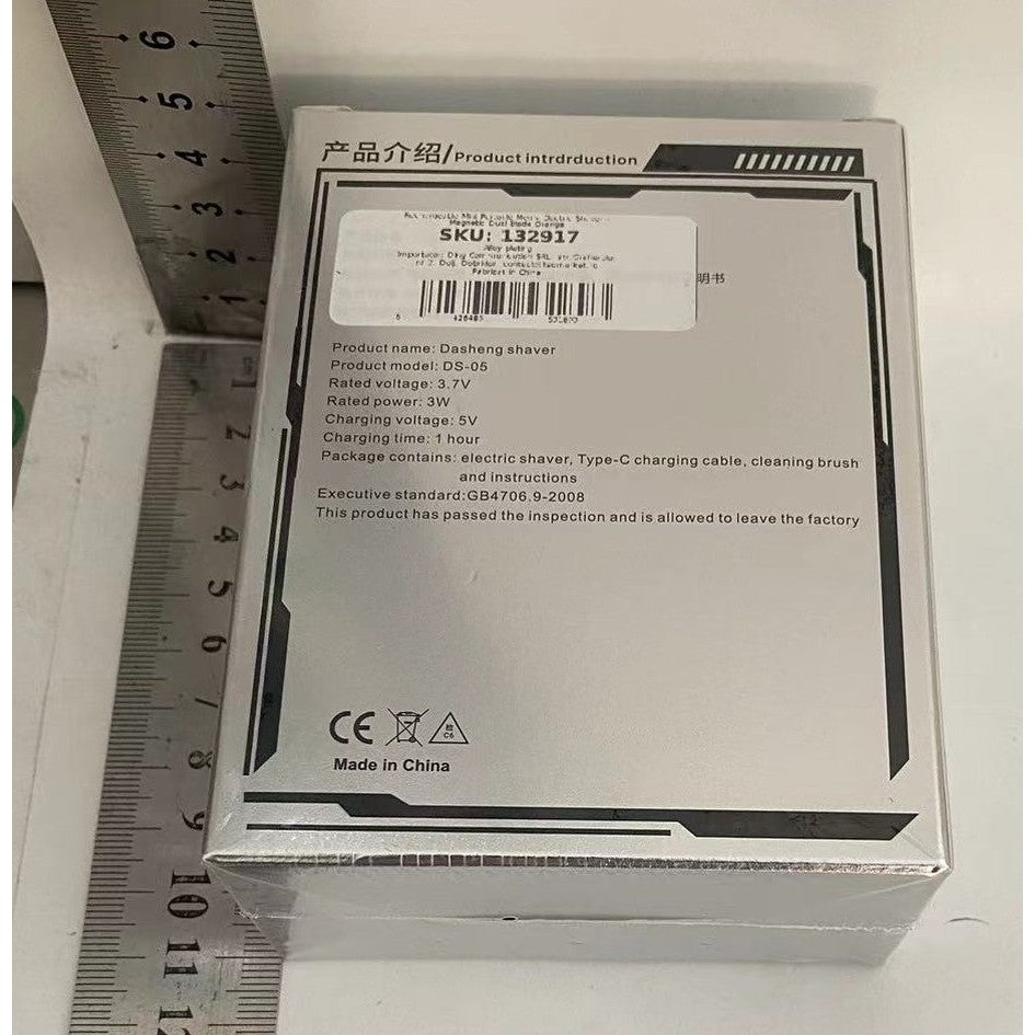 Mini Aparat De Ras Electric, Din Abs Cu Fibra De Carbon, Portabil, Cap Rotativ Detasabil Cu 2 Lame De Otel, Rezistent La Apa, Incarcare Type-C, Autonomie 45 Min - vivimall.ro