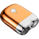 Mini Aparat De Ras Electric, Din Abs Cu Fibra De Carbon, Portabil, Cap Rotativ Detasabil Cu 2 Lame De Otel, Rezistent La Apa, Incarcare Type-C, Autonomie 45 Min - vivimall.ro