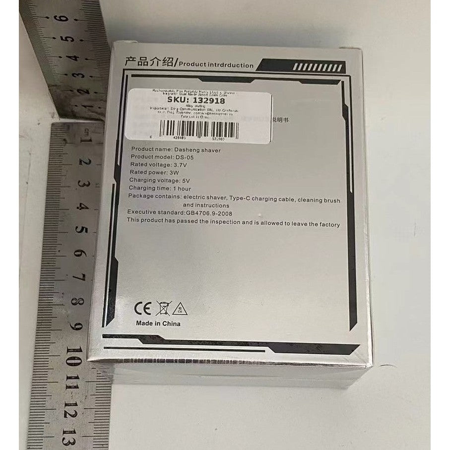 Mini Aparat De Ras Electric, Din Abs Cu Fibra De Carbon, Portabil, Cap Rotativ Detasabil Cu 2 Lame De Otel, Rezistent La Apa, Incarcare Type-C, Autonomie 45 Min - vivimall.ro