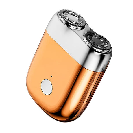 Mini Aparat De Ras Electric, Din Abs Cu Fibra De Carbon, Portabil, Cap Rotativ Detasabil Cu 2 Lame De Otel, Rezistent La Apa, Incarcare Type-C, Autonomie 45 Min - vivimall.ro