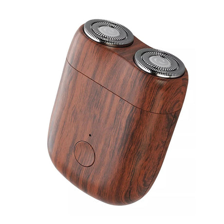 Mini Aparat De Ras Electric, Din Abs Cu Fibra De Carbon, Portabil, Cap Rotativ Detasabil Cu 2 Lame De Otel, Rezistent La Apa, Incarcare Type-C, Autonomie 45 Min - vivimall.ro