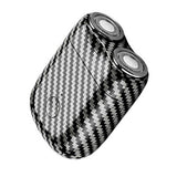 Mini Aparat De Ras Electric, Din Abs Cu Fibra De Carbon, Portabil, Cap Rotativ Detasabil Cu 2 Lame De Otel, Rezistent La Apa, Incarcare Type-C, Autonomie 45 Min - vivimall.ro