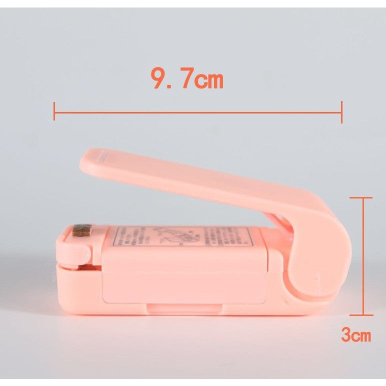 Mini Aparat De Sigilat Pungi Cu Baterii, Etansare Prin Caldura, Spate Magnetic, Portabil, 9.7X3 Cm - vivimall.ro