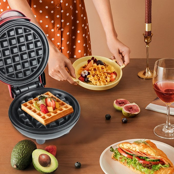 Mini Aparat De Vafe, Multifunctional, Pentru Casa Si Calatorii, Compact, Usor De Transportat Si Depozitat, 18X14.5X9.3 Cm, Rosu - vivimall.ro