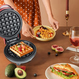 Mini Aparat De Vafe, Multifunctional, Pentru Casa Si Calatorii, Compact, Usor De Transportat Si Depozitat, 18X14.5X9.3 Cm, Rosu - vivimall.ro