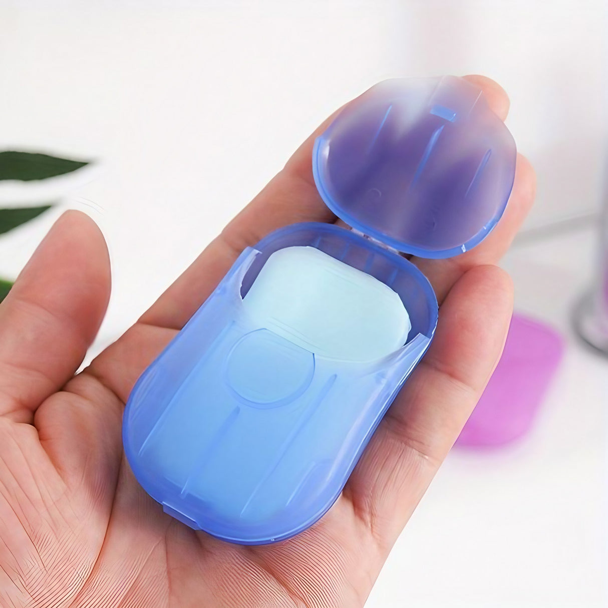 Mini Cutie De Sapun Din Hartie, De Unica Folosinta, Portabila, Potrivit Pentru Calatorii, 20 Buc - vivimall.ro
