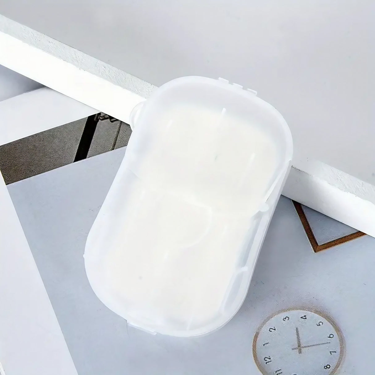 Mini Cutie De Sapun Din Hartie, De Unica Folosinta, Portabila, Potrivit Pentru Calatorii, 20 Buc - vivimall.ro