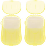 Mini Cutie De Sapun Din Hartie, De Unica Folosinta, Portabila, Potrivit Pentru Calatorii, 20 Foite - vivimall.ro