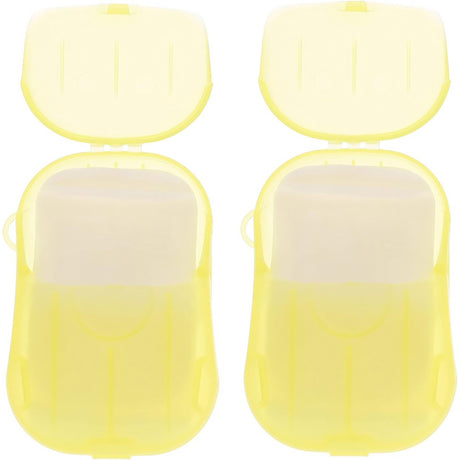 Mini Cutie De Sapun Din Hartie, De Unica Folosinta, Portabila, Potrivit Pentru Calatorii, 20 Foite - vivimall.ro