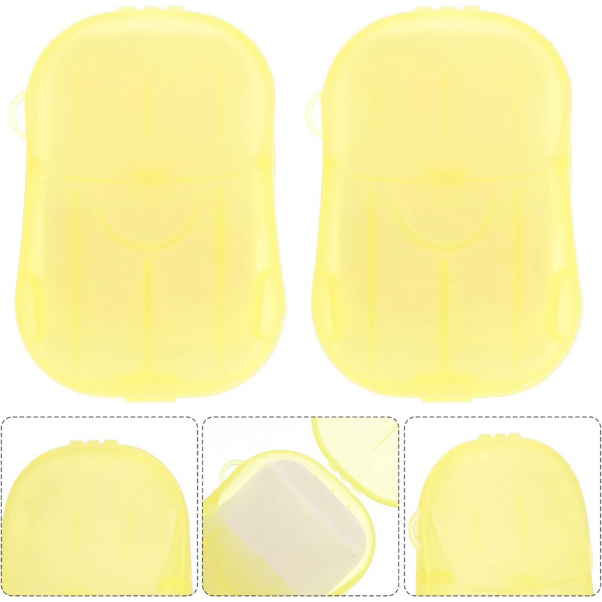 Mini Cutie De Sapun Din Hartie, De Unica Folosinta, Portabila, Potrivit Pentru Calatorii, 20 Foite - vivimall.ro