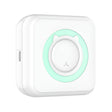 Mini Imprimanta Foto Portabila, 5 Role De Hartie Termica, 5 Role Autocolante, 3 Role Colorate, Pixuri, Incarcare Usb, Alb - vivimall.ro
