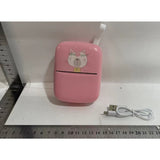 Mini Imprimanta Foto Portabila, Incarcare Usb, Bluetooth, Print , Roz - vivimall.ro