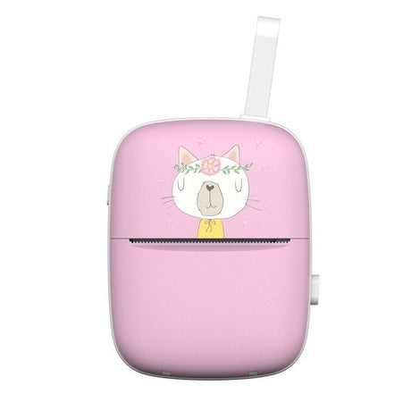 Mini Imprimanta Foto Portabila, Incarcare Usb, Bluetooth, Print , Roz - vivimall.ro