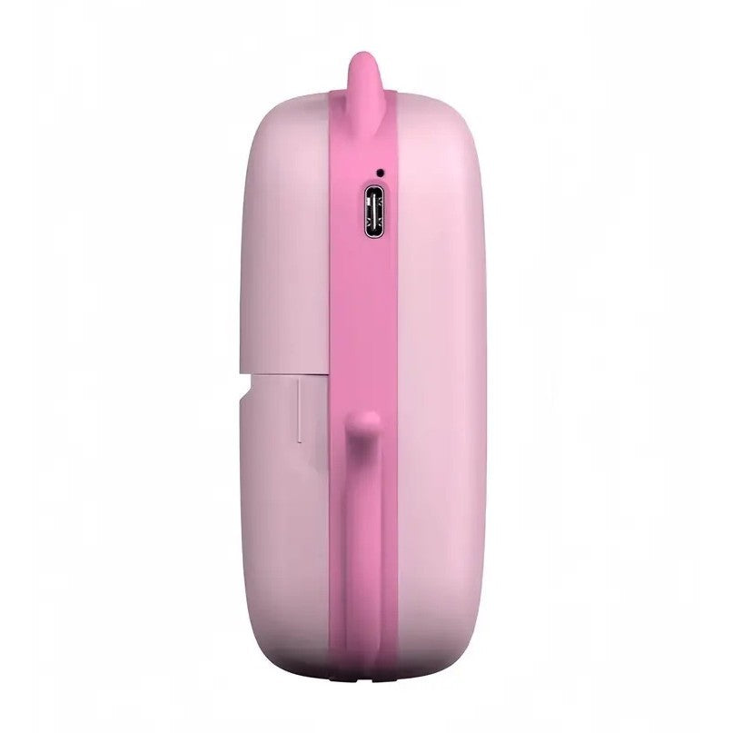 Mini Imprimanta Foto Portabila, Incarcare Usb, Bluetooth, Print , Roz - vivimall.ro