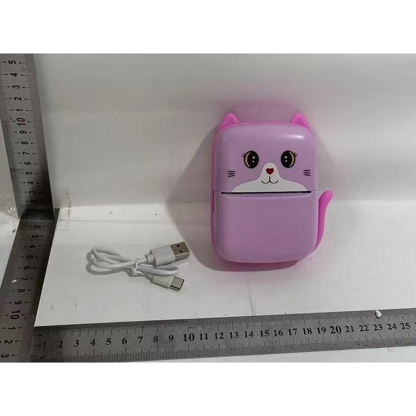 Mini Imprimanta Foto Portabila, Incarcare Usb, Bluetooth, Print , Roz - vivimall.ro