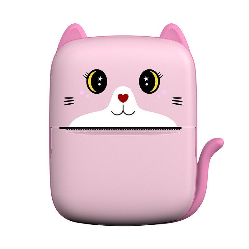 Mini Imprimanta Foto Portabila, Incarcare Usb, Bluetooth, Print , Roz - vivimall.ro
