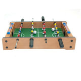 Mini Masa de Fotbal cu Teren si 12 Jucatori Vivimall, 4 Manere, cu Tablou pentru Scor, din Metal, Lemn si ABS, 34.5 x 23 x 7 cm, pentru copii/adulti - vivimall.ro