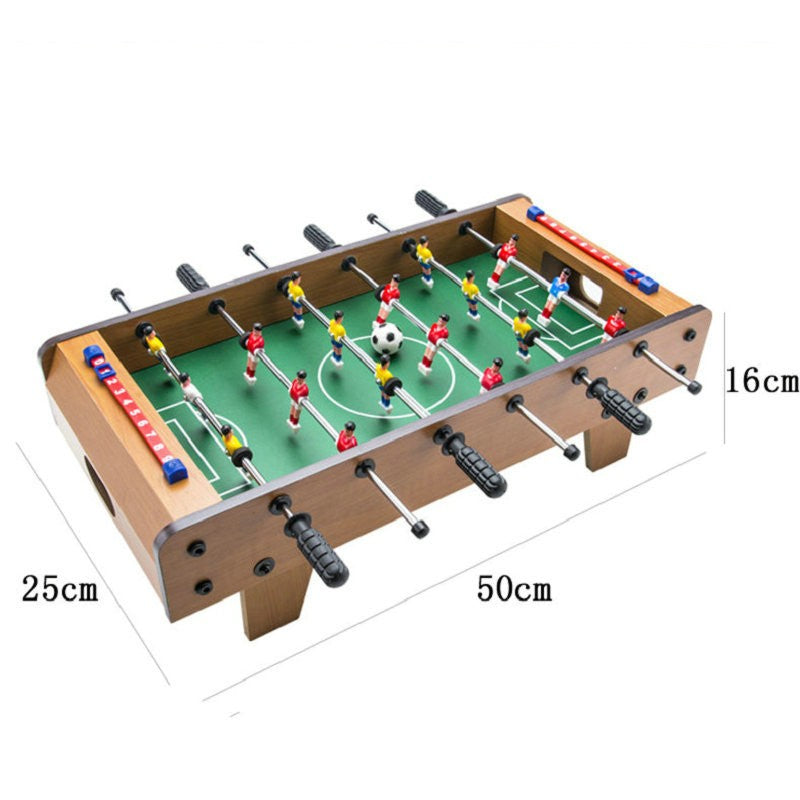 Mini Masa De Fotbal Cu Teren Si 18 Jucatori 6 Manere, Cu Tablou Pentru Scor, Din Metal, Lemn Si Abs, Cu Picioruse, Pentru Copii/Adulti - vivimall.ro