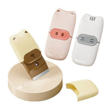 Mini Racleta de Curatare, Vivimall, pentru Etichete, Adezivi, din ABS+ Metal, 2 Lame Incluse, Roz - vivimall.ro