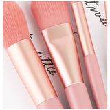 Mini Set Portabil 8 Pensule De Machiaj Cu Husa - vivimall.ro